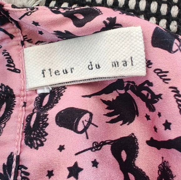 FLEUR DU MAL Luxe Triangle-cup Bra In Pink Carnival Print Size Medium